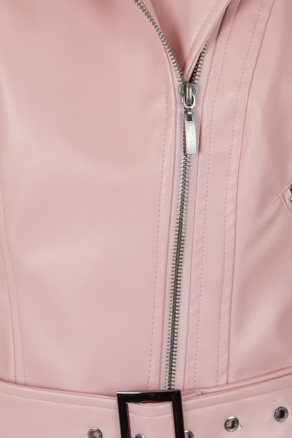 Pink Lady Faux leather Jacket